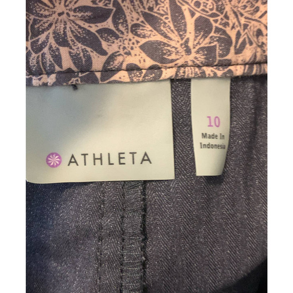 Athleta gray zippered pockets mini skirt size 10 - Picture 3 of 9